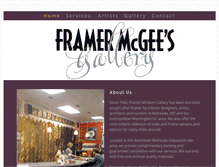 Tablet Screenshot of framermcgeesgallery.com